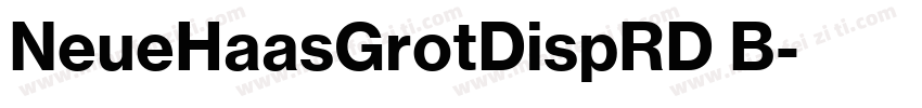 NeueHaasGrotDispRD B字体转换